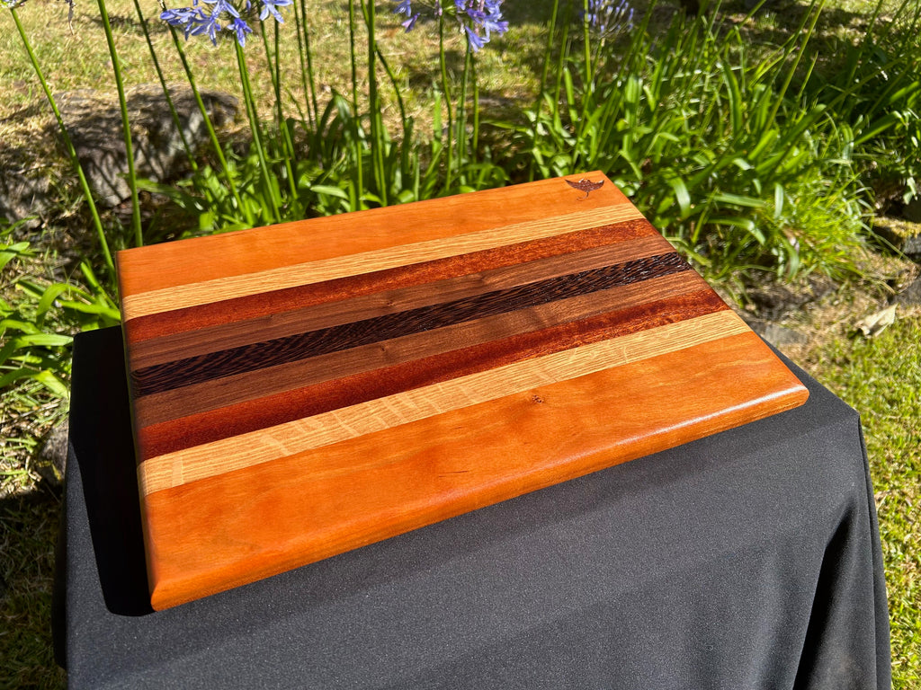 Hawaiian-made Large Cutting Board - Variety Woods/Laser engraved
